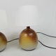 Set of two bedside ceramic lamps, Roland Zobel