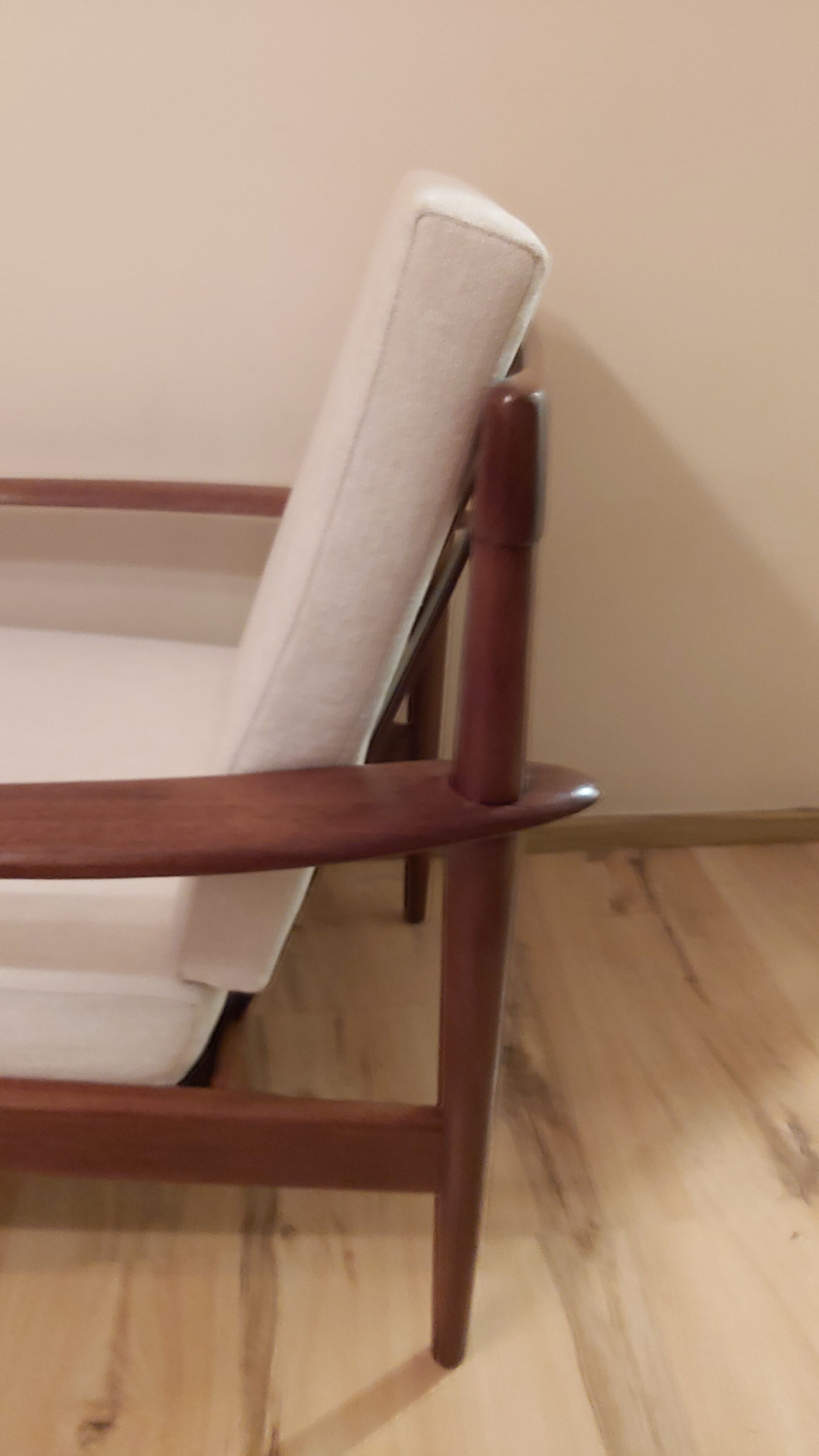 Pair of armchairs by G.Jalk for Poul Jeppesens Møbelfabrik, Denmark, 1950s