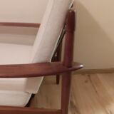 Pair of armchairs by G.Jalk for Poul Jeppesens Møbelfabrik, Denmark, 1950s