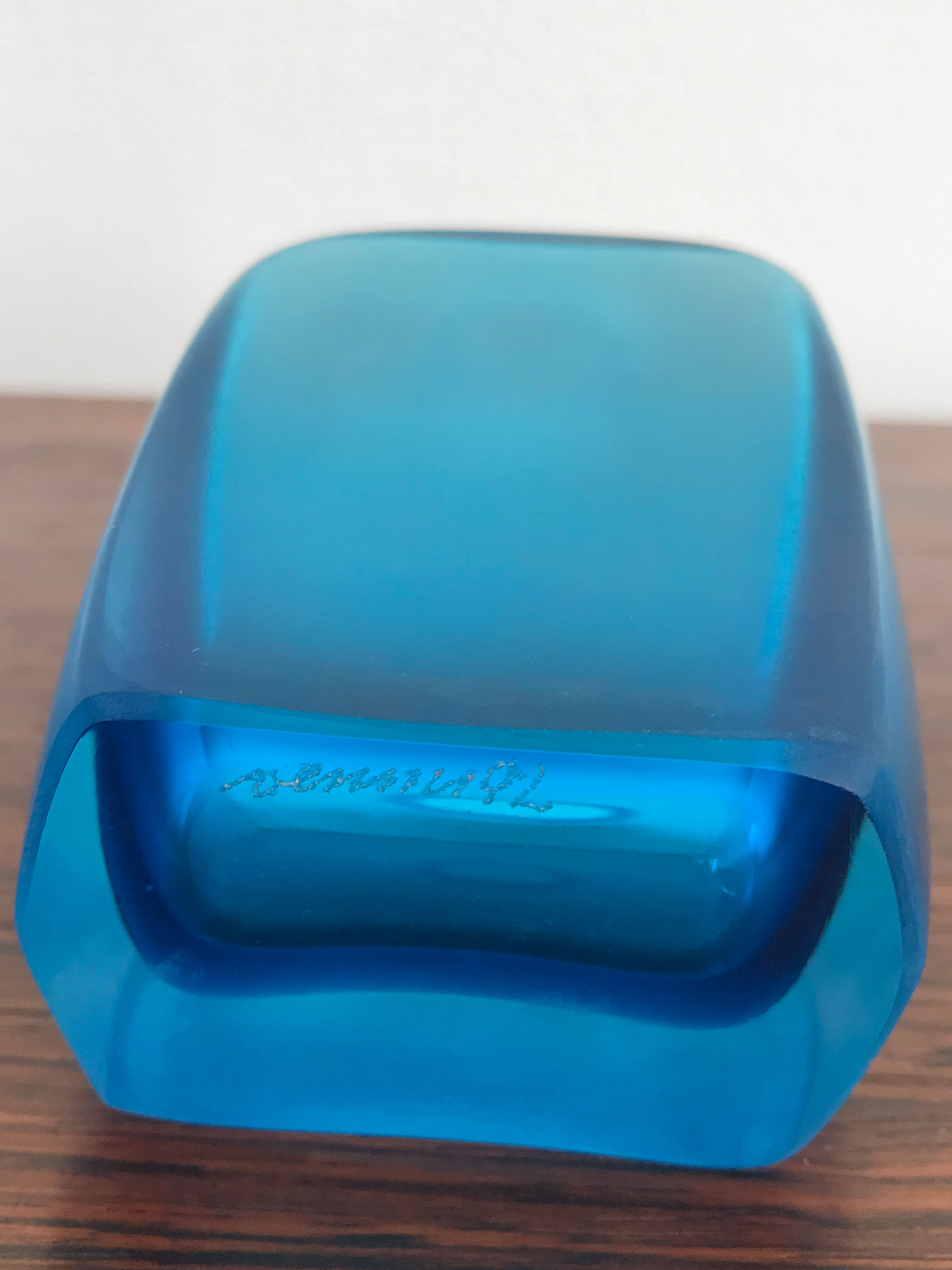 Venini Murano Italian vase bottle Velati series 1992