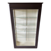 Ancienne vitrine en bois vitrée