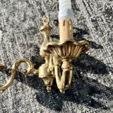 Wall lamp type Louis XV in bronze