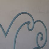 Volute wrought iron bed