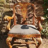 19th painted Italian armchair