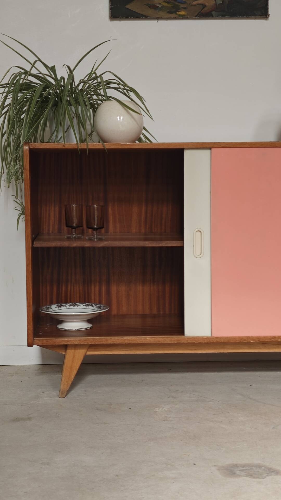 Buffet U452 pink and white by Jiri Jiroutek for Interier Praha