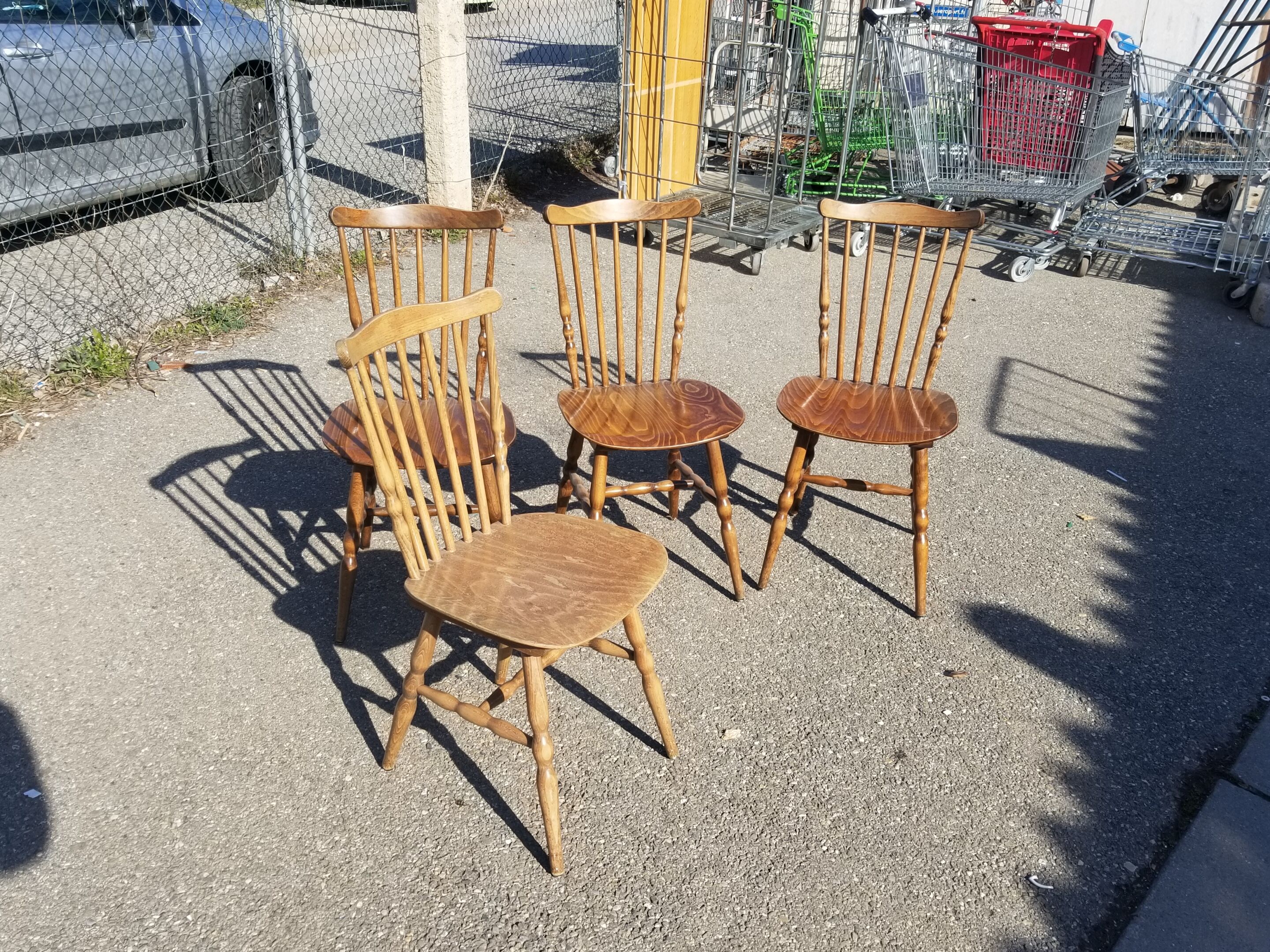 Series of 4 chairs bistro Baumann model Tacoma - 60s