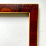 Antique Wooden  Frame intarsia borders 26.5 cm x 22.5  cm