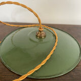 Suspension lamp in enamelled sheet metal