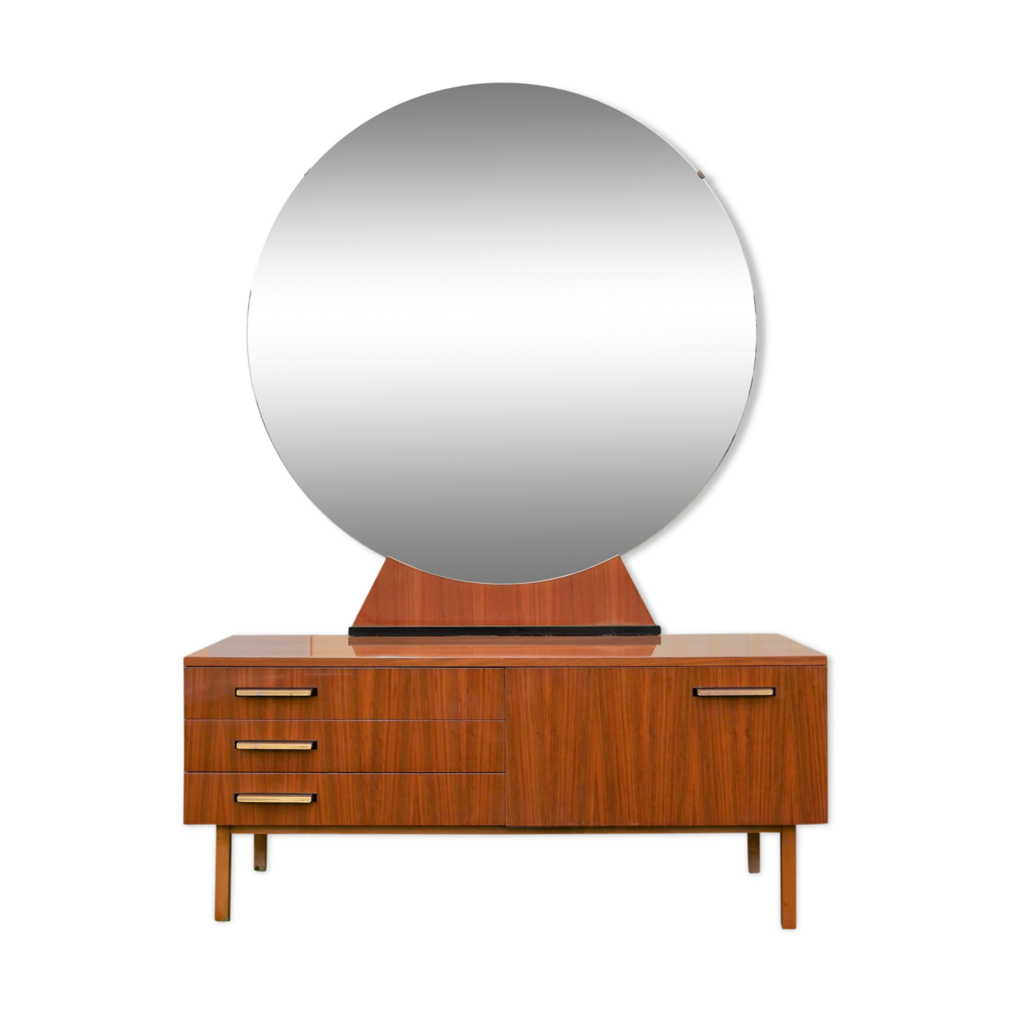 Coiffeuse vintage en bois