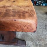 Large solid wood table – carefully restored – 200 x 80 cm