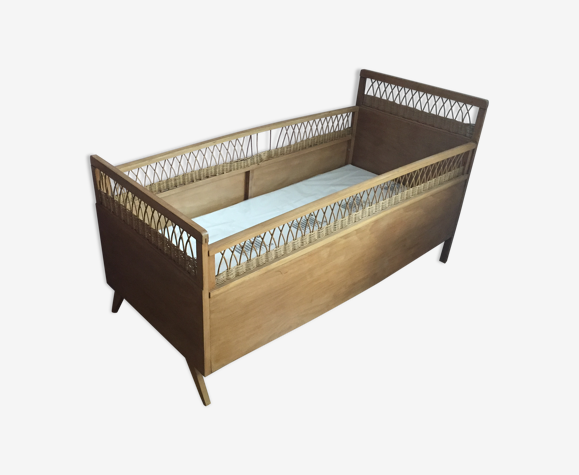 Lit Bebe En Rotin Bois Selency Lit Bebe En Rotin Bois Selency