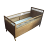 Baby bed in rattan&  wood