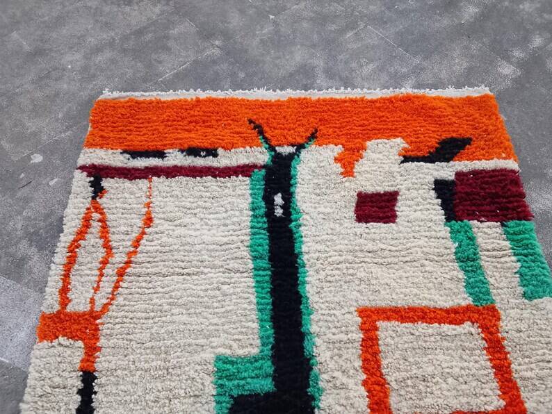 Beni Ourain Rug, Handmade Rug 150/250cm