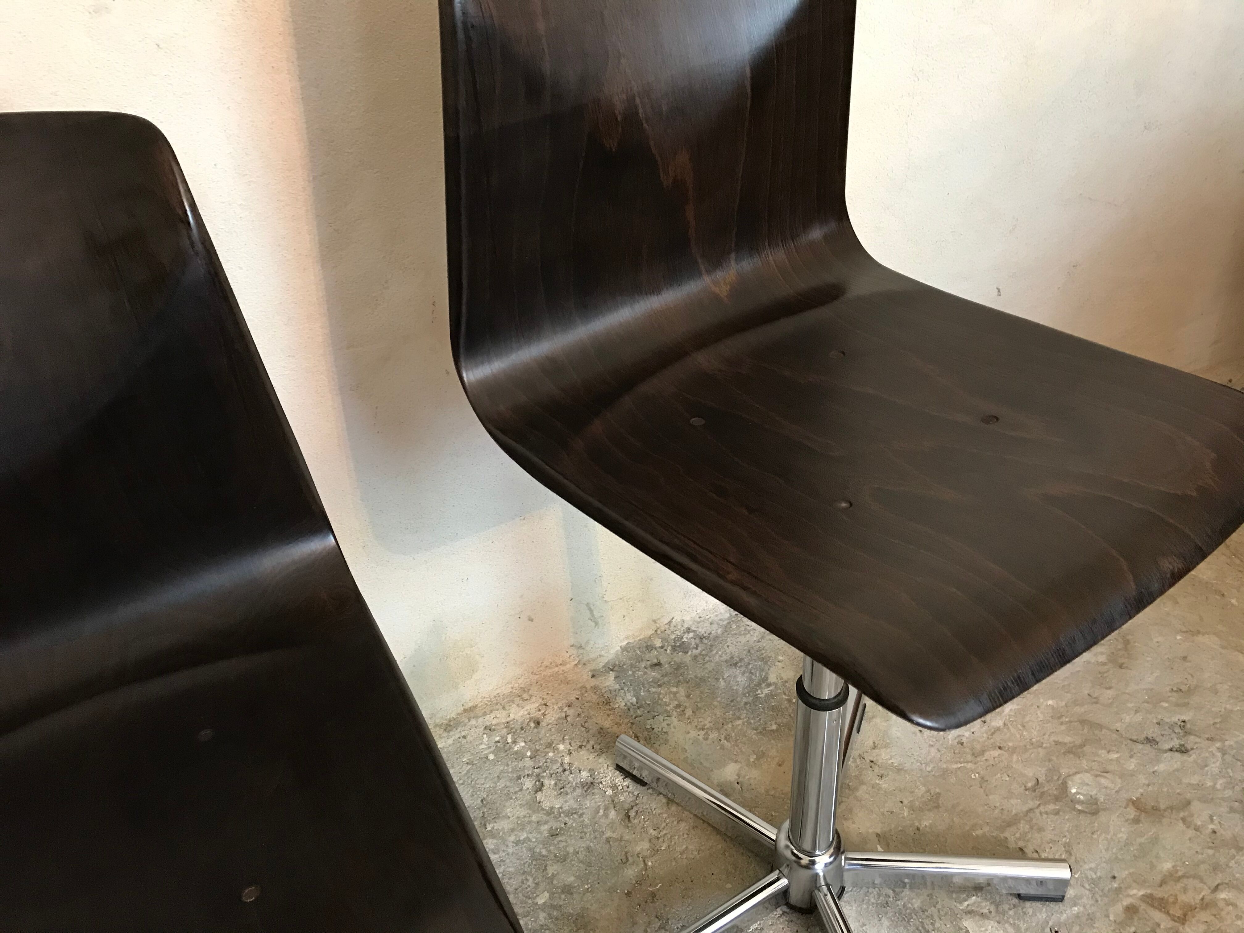 Lot of six vintage chairs Pagholz-Flàtotto