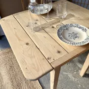 Folding wooden table