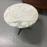 Table basse en marbre arrabescato design Georges Nelson édition herman miller circa 1960