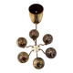 6-arm Scandinavian chandelier, 1960s, Hans Agne Jakobsson model T372/12