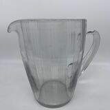 50s chiseled glass pitcher