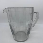 50s chiseled glass pitcher