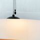 Postmodern vintage pendant lamp with counterweight by Metalarte, 1980s.