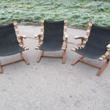 Set of Three Armchairs, Rybo Rykken & Co., Norway, 1970s