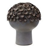 Sculpture « champignon » en céramique organique signée EL, Belgique, années 1960