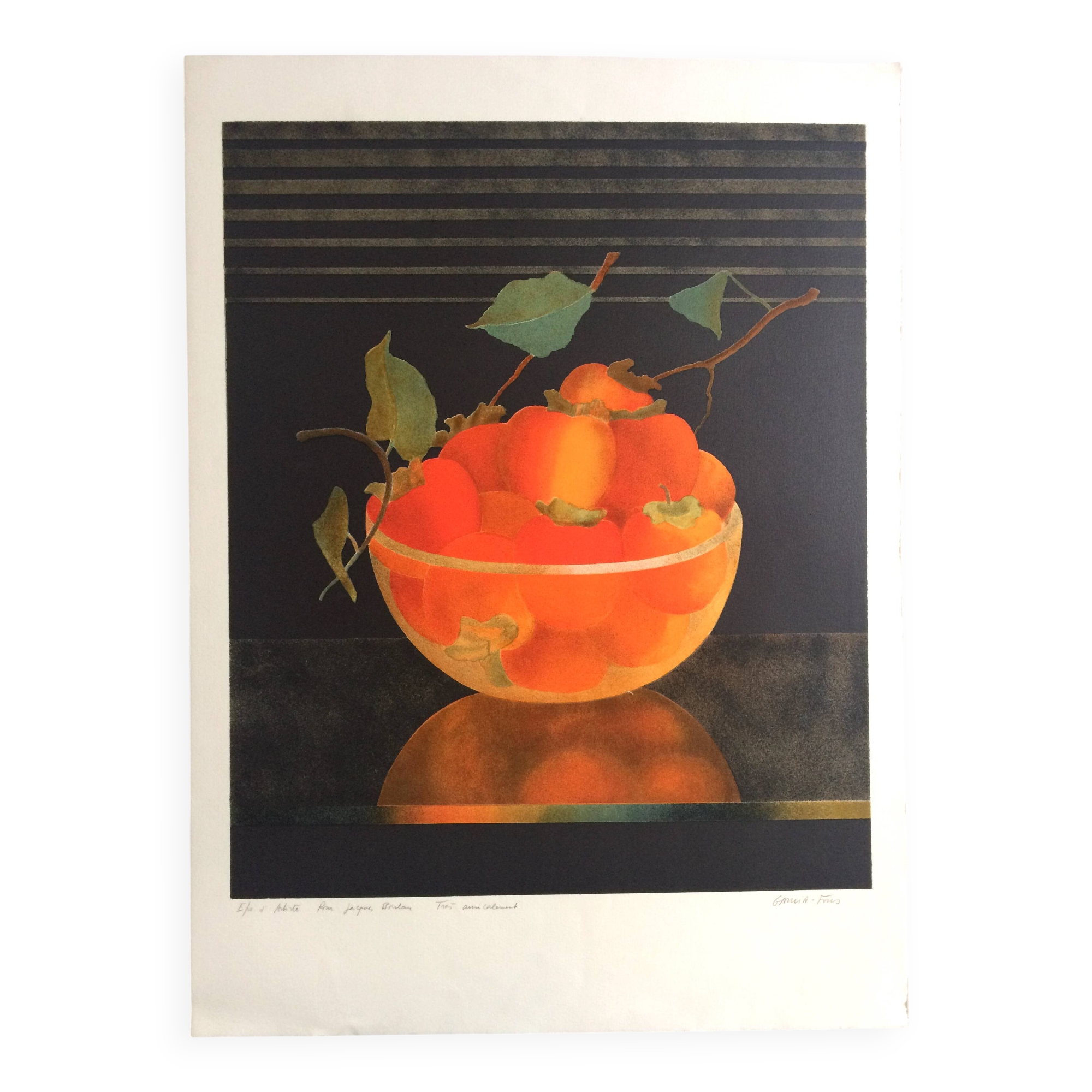 Pierre garcia-fons, untitled. original lithograph signed in pencil