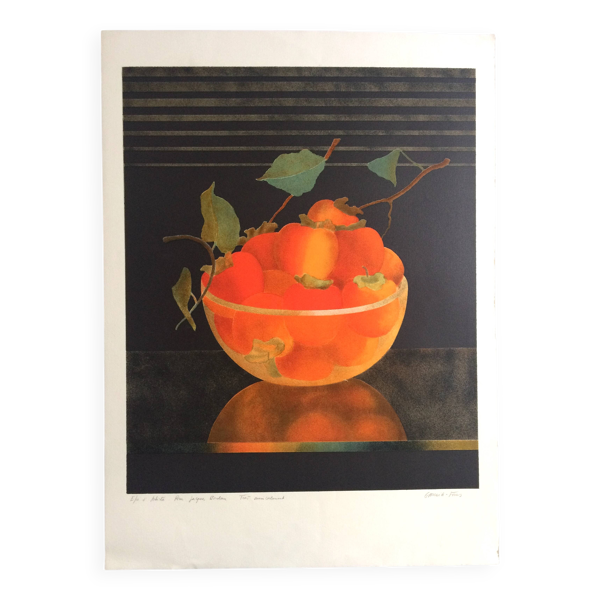 Pierre garcia-fons, sans titre. lithographie originale signée au crayon