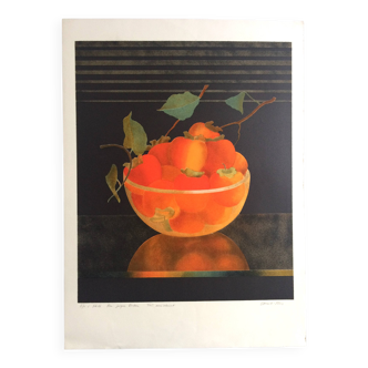Pierre garcia-fons, sans titre. lithographie originale signée au crayon