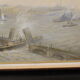 Oil on canvas Marine scene The entrance to Port XX
