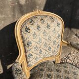 Paire de fauteuils cabriolets de style Louis XV