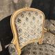 Pair of Louis XV-style convertible armchairs