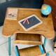 Desk and school chair set