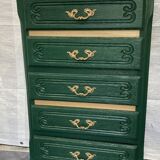 Refurbished wooden chest of drawers