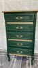 Refurbished wooden chest of drawers