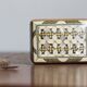 Old wooden box and mother-of-pearl