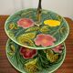 Ancient Sarreguemines Majolica Servant