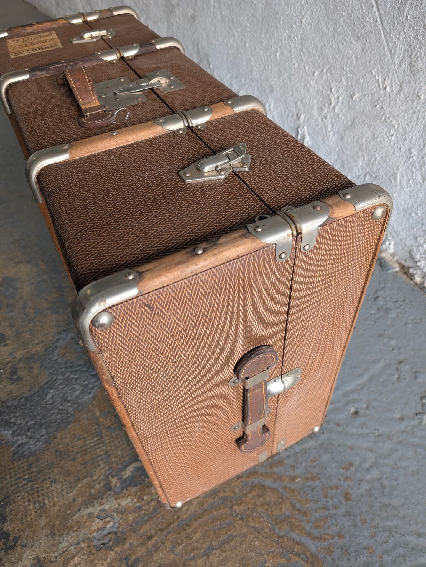 Antique travel trunk