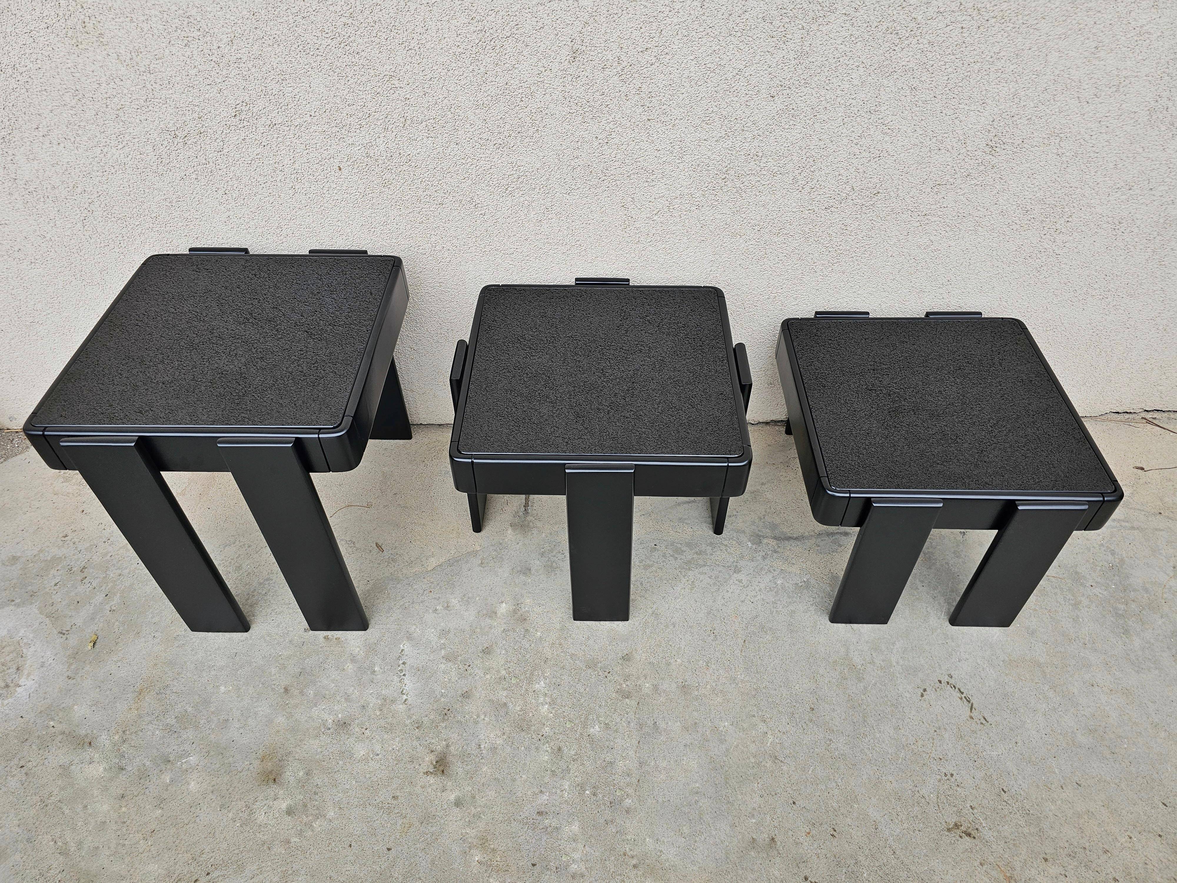 Nestable tables from the mid-century by Gianfranco Frattini 1960s