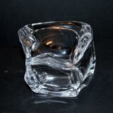 Ashtray in blown crystal DAUM France DESIGN Modernist 1960