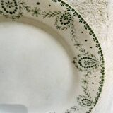 Flat ironstone plate from Creil & Montereau
