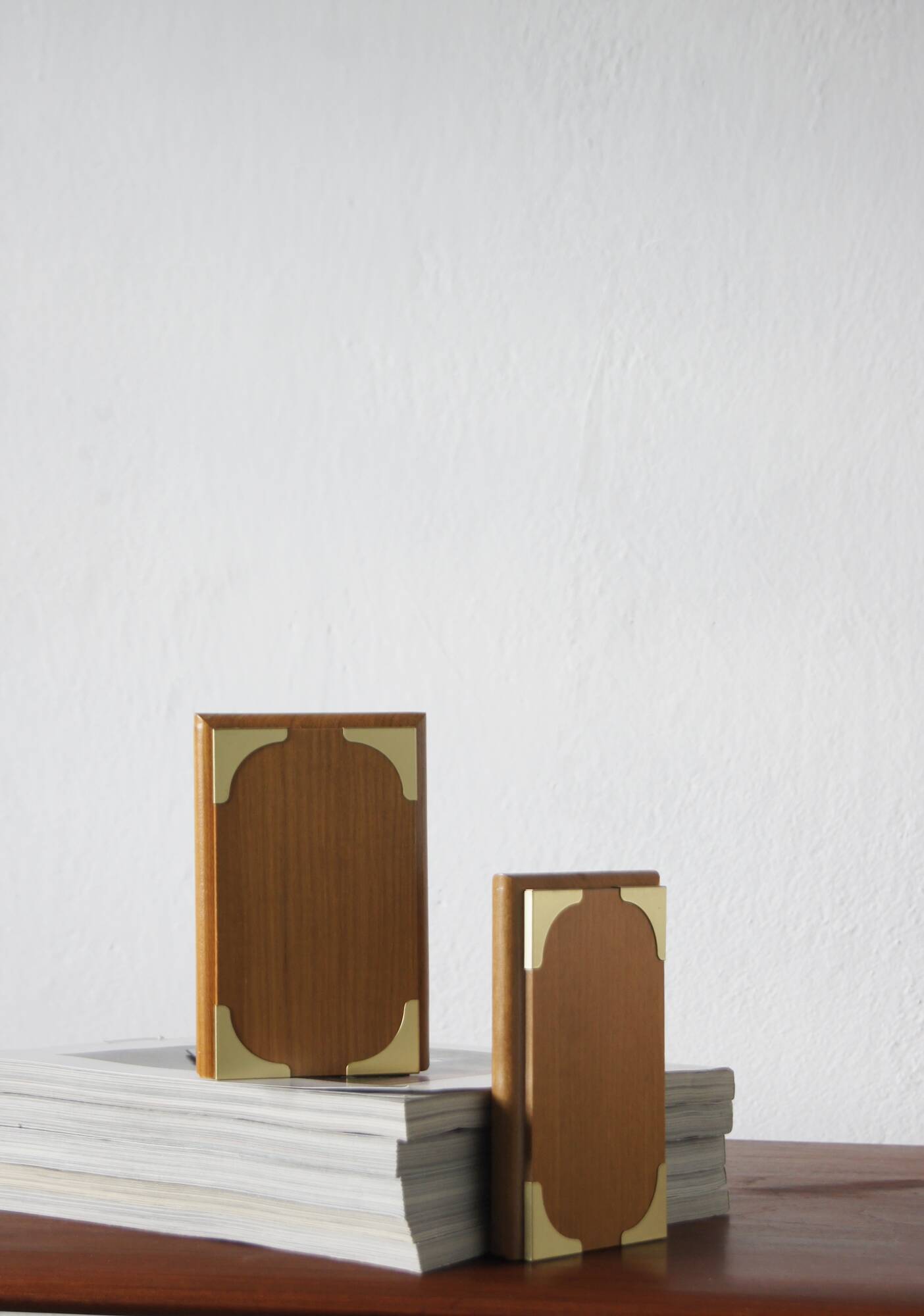 Mid-Century Wooden Bookends, 1960s, Set of 2