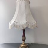 Chiseled bronze foot lamp