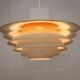 XL Verona Pendant by Svend Middelboe - 1980s Scandinavian  - White/Yellow