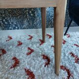 Scandinavian solid wood foot side table