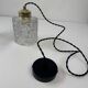 Paire d’anciennes suspensions en verre vintage