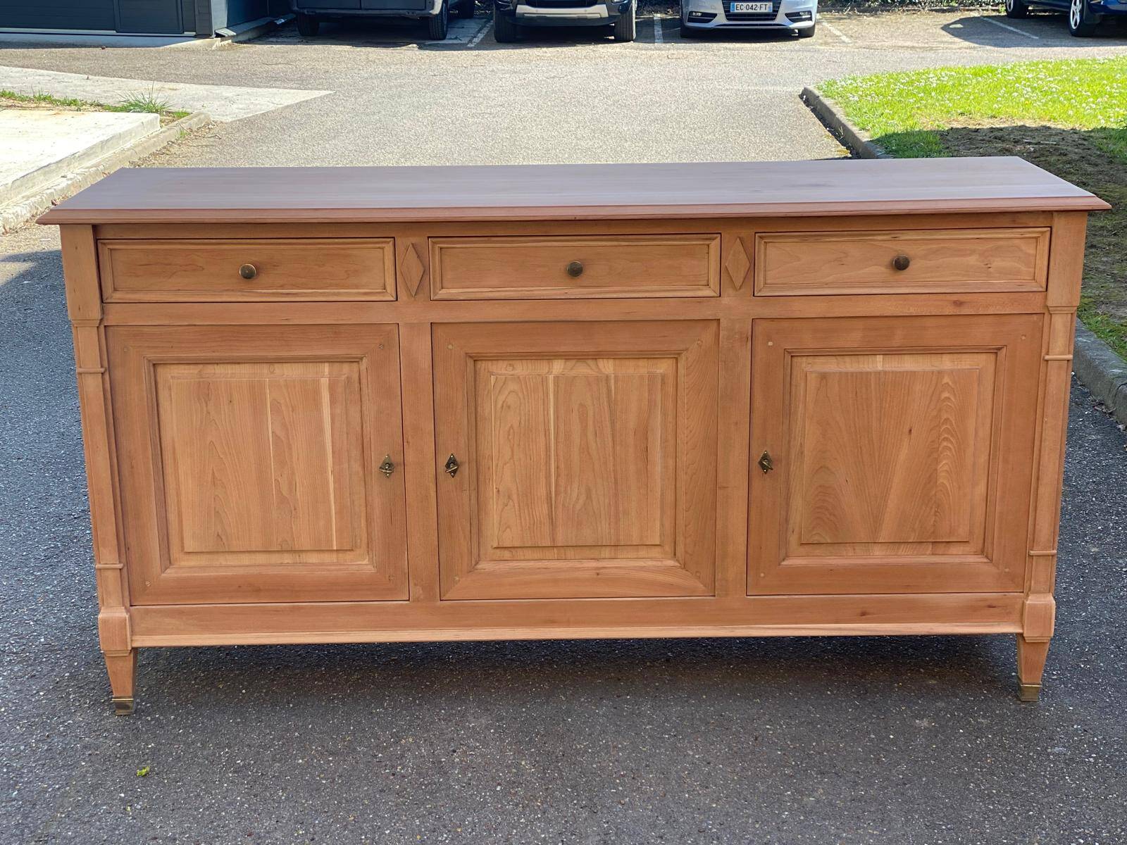 Louis XVI Imperial Sideboard in Solid Oak 190cm