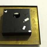 Brass and Glass Ceiling/ Wall Lamp by Hillebrand , 1990s