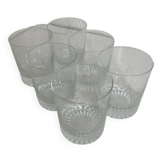 Lot 5 verres cristal ancien