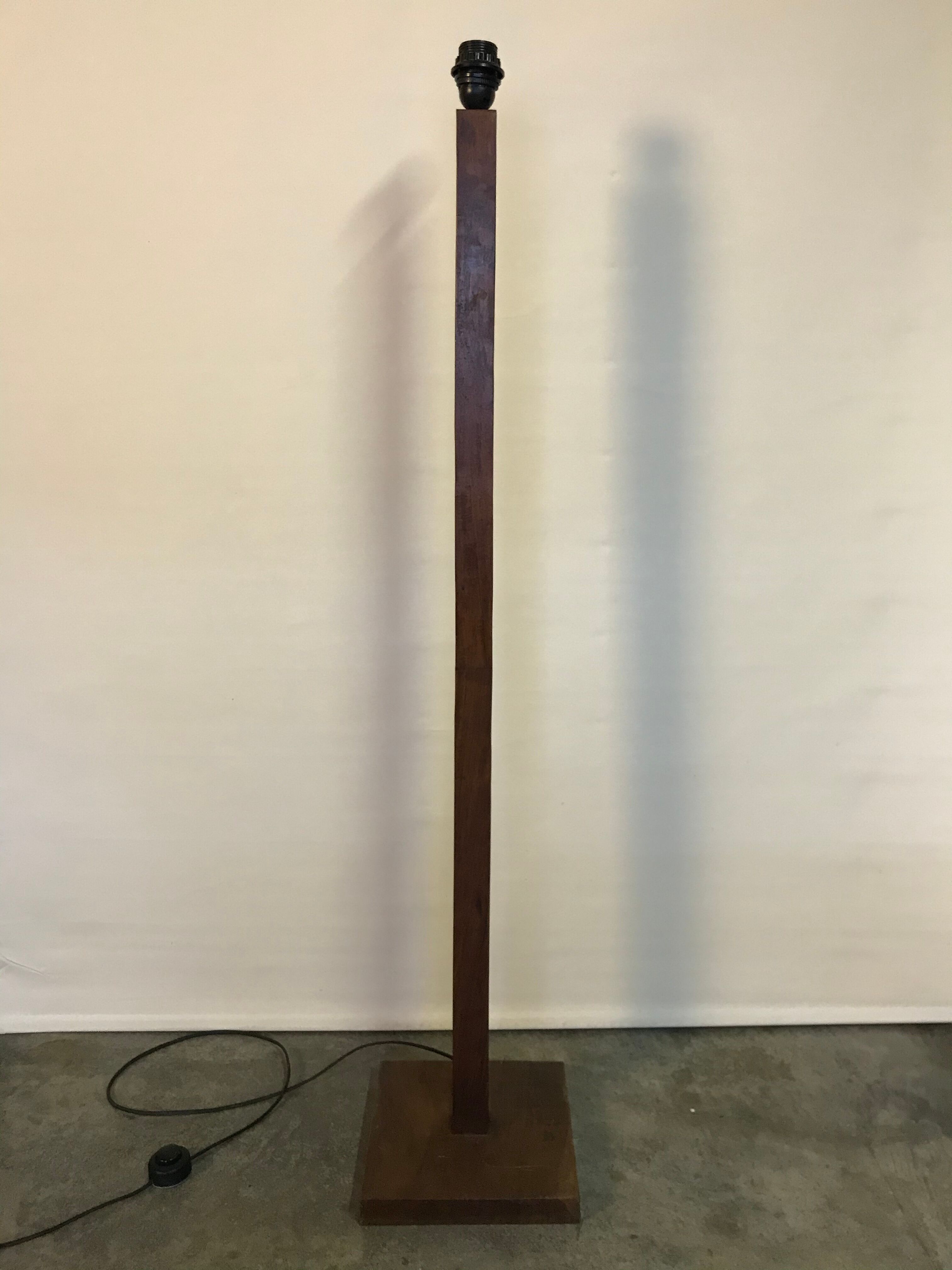 Vintage wood floor lamp 60